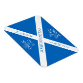 Eat Drink und Toast Robbie Burns Schottische Flagg Magnet (Rechte Seite)