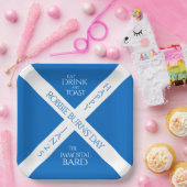 Eat Drink und Toast Robbie Burns Schottische Flagg Pappteller (Party)