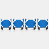 Eat Drink und Toast Robbie Burns Schottische Flagg Whiskyglas (Links)