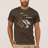 Eat Fight Repeat Karate T-Shirt (Vorderseite)