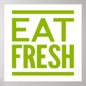 Eat Fresh Poster (Vorne)