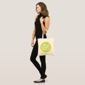 Eat Fresh | Rustikale Retro Typografie Tote Bag Tragetasche (Vorderseite (Model))