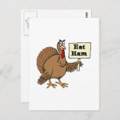 Eat Ham Postkarte (Vorne/Hinten)