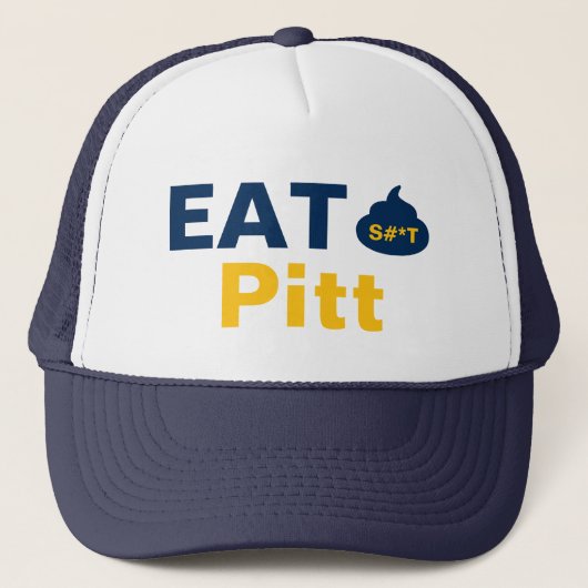 Eat It Pitt Trucker Hat Truckerkappe (Vorderseite)