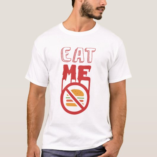 Eat Me Hamburger T-Shirt (Vorderseite)