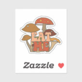 "Eat Me" - Whimsical Mushroom Design Aufkleber (Blatt)