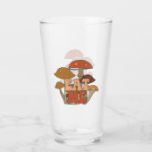 "Eat Me" - Whimsical Mushroom Design Glas (Rückseite)