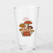 "Eat Me" - Whimsical Mushroom Design Glas (Vorderseite)