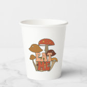 "Eat Me" - Whimsical Mushroom Design Pappbecher (Rückseite)