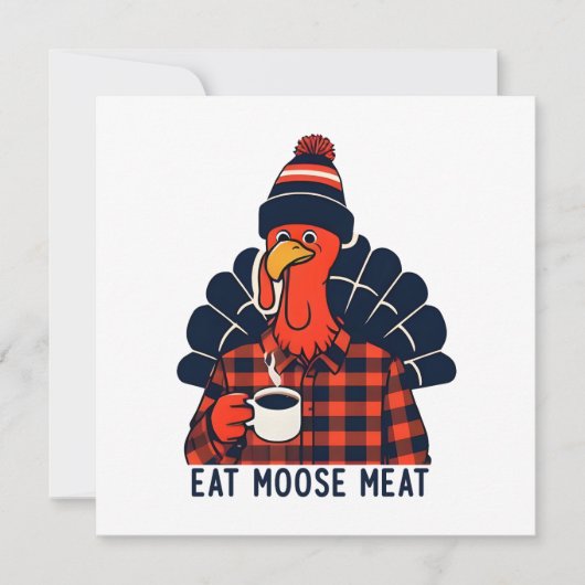 Eat Moose Meat Karte (Vorderseite)