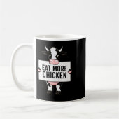 Eat More Chicken Funny Cow Loving Farm Tees Animal Kaffeetasse (Links)