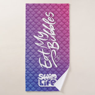 "Eat My Bubbles" Pink/Lila/Blue Waage Swim Life Badehandtuch