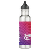 "Eat My Bubbles" Pink/Lila/Blue Waage Swim Life Edelstahlflasche (Rechts)