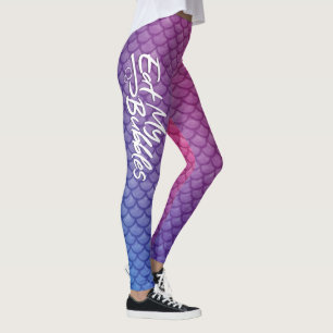 "Eat My Bubbles" Pink/Lila/Blue Waage Swim Life Leggings