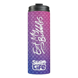 "Eat My Bubbles" Pink/Lila/Blue Waage Swim Life Thermosbecher