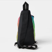 "Eat My Bubbles" Regenbogenwaage Swim Life Crossbody Bag (Rückseite)