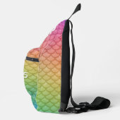 "Eat My Bubbles" Regenbogenwaage Swim Life Crossbody Bag (Rechts)