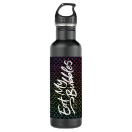 "Eat My Bubbles" Regenbogenwaage Swim Life Edelstahlflasche