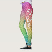 "Eat My Bubbles" Regenbogenwaage Swim Life Leggings (Links)