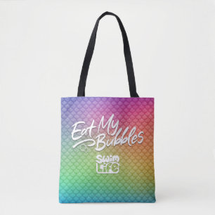 "Eat My Bubbles" Regenbogenwaage Swim Life Tasche