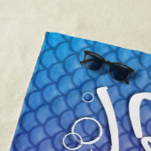 "Eat My Bubbles" Swim Life Pink/Lila/Blue Scales Strandtuch (Beispiel)