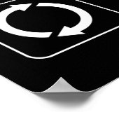 Eat, No Sleep, Game, Repeat - Funny Video Gamer Poster (Ecke)