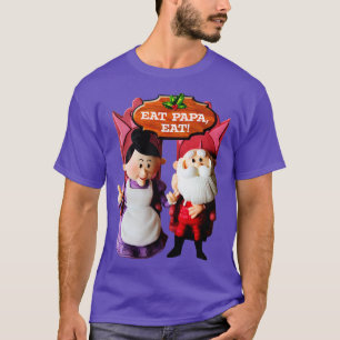 EAT PAPA EAT Mrs Claus und Santa T-Shirt