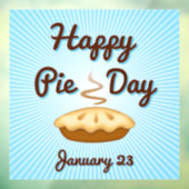 EAT PIE am Pie Day, 23. Januar Fensteraufkleber (Blatt 3)