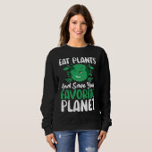 Eat Plants And Support Earths Day Save Planet Sweatshirt (Vorne ganz)