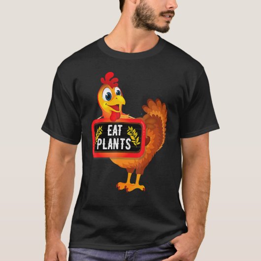Eat Plants Vegan Vegetarian Turkey Thanksgiving T-Shirt (Vorderseite)