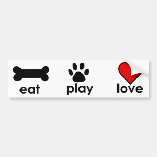 Eat.Play.Love. Autoaufkleber