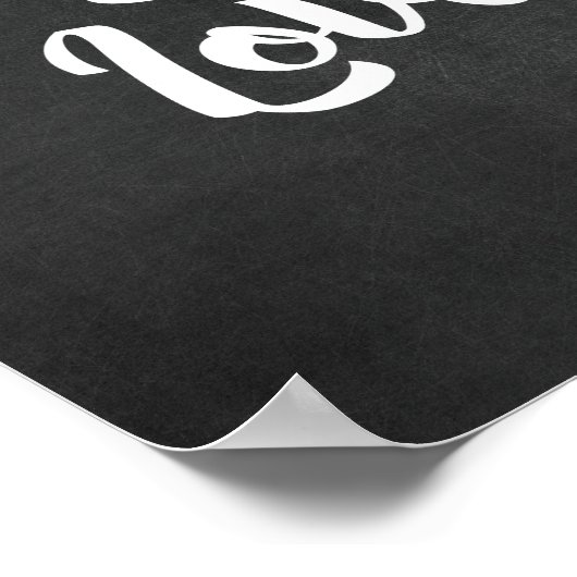 Eat Pray Liebe - Kitchen - Black Poster (Ecke)