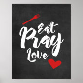 Eat Pray Liebe - Kitchen - Black Poster (Vorne)