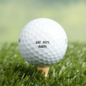 'Eat. Putt. Party.' Heiteres Geburtstagsturnier  Golfball (Insitu T-Shirt)