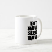 EAT-RAVE-SLEEP-RAVE, EAT-RAVE-SLEEP-RAVE KAFFEETASSE (VorderseiteRechts)
