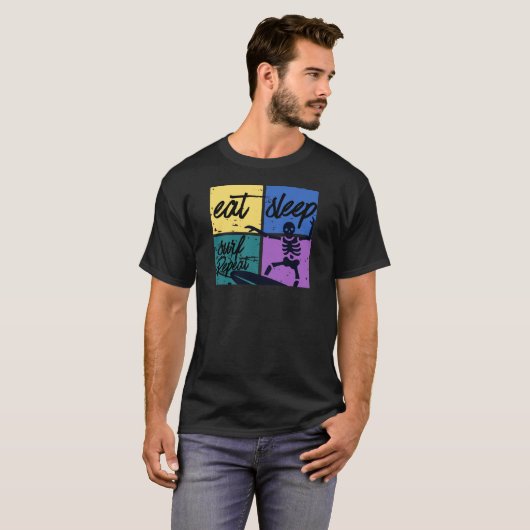 Eat seelp surf repeat T-Shirt (Vorne ganz)