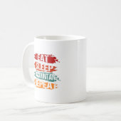 Eat, Sleep, Accountant, Repeat Kaffeetasse (Vorderseite Links)