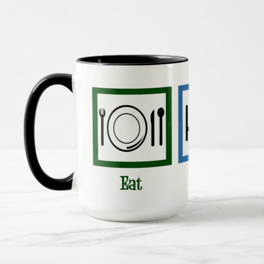 Eat Sleep Act Funny Schauspieler Tasse (Links)