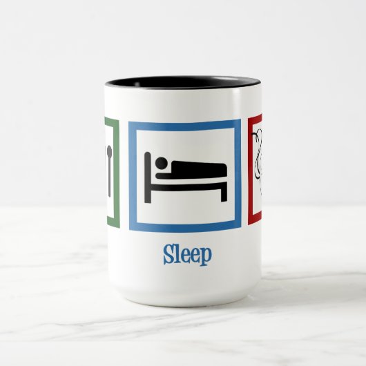 Eat Sleep Act Funny Schauspieler Tasse (Zentrum)