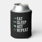 Eat Sleep Act Repeat - Schauspiel T Actors Dosenkühler (Kanne Vorderseite)