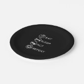 Eat Sleep Act Wiederholung Schauspieler Schauspiel Pappteller (Schrägansicht)