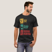 Eat Sleep Aerospace Engineering  Engineer  Graphic T-Shirt (Vorne ganz)