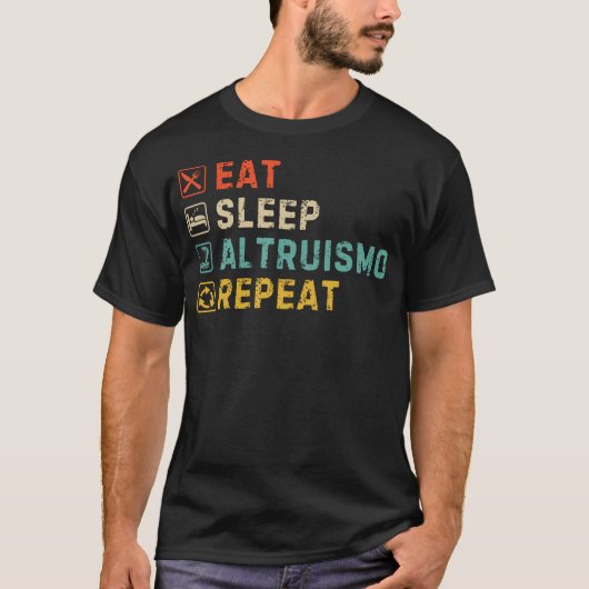Eat Sleep Altruismo Repeat House Of Givers Rca Sch T-Shirt (Vorderseite)