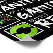 Eat Sleep Anime Gaming Repeat Gamer Men Teen Boy A Poster (Ecke)