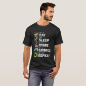 Eat Sleep Anime Gaming Repeat Kawaii Otaku Anime G T-Shirt (Vorne ganz)