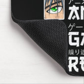 Eat Sleep Anime Gaming Repeat Kawaii Otaku Anime M Mousepad (Ecke)
