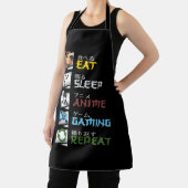 Eat Sleep Anime Gaming Wiederholung Otaku Gamer Ja Schürze (InSitu)
