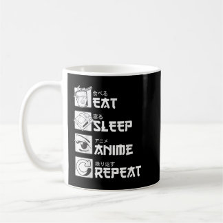 Eat Sleep Anime Repea, Funny Japanese Manga Gift T Kaffeetasse