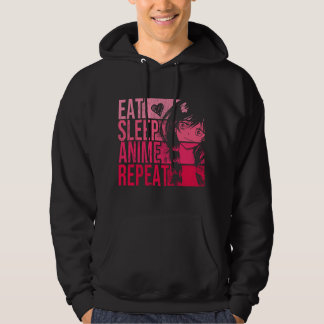 Eat Sleep Anime Repeat - Anime Lovers Gifts Idea G Hoodie