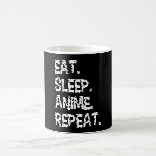Eat Sleep Anime Repeat| Design for Anime Lover Kaffeetasse (Mittel)